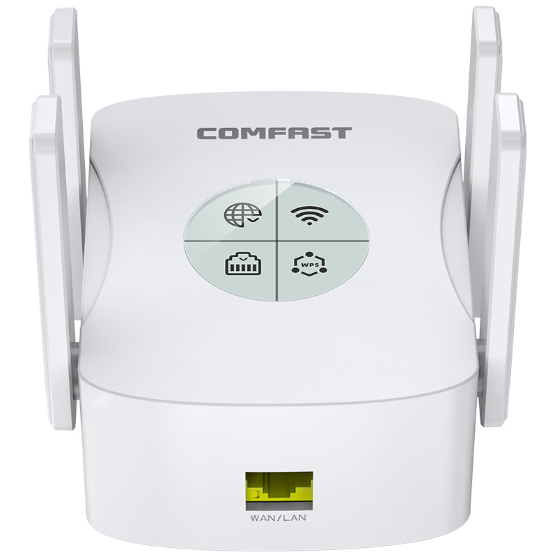 Comfast CF-XR182 AX1800 WiFi6 Sans fil répéteur double bande ulrta vitesse pour les jeux Leic-Core Gigabit Port 4 Antennes