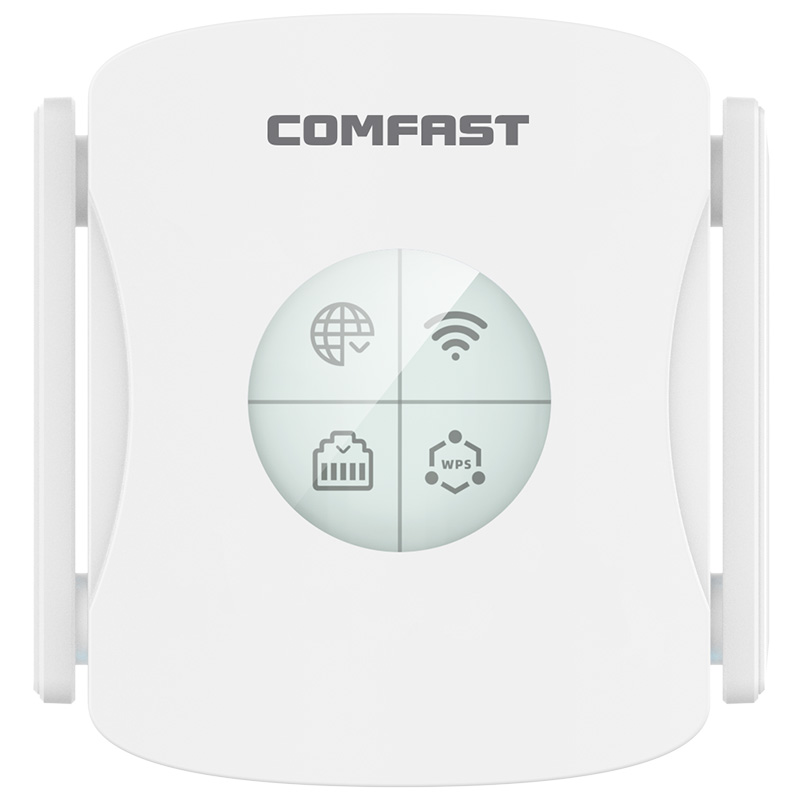 Comfast CF-XR182 AX1800 WiFi6 Sans fil répéteur double bande ulrta vitesse pour les jeux Leic-Core Gigabit Port 4 Antennes