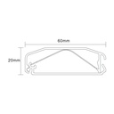 Goulotte Aluminium 1,10m - Blanc 