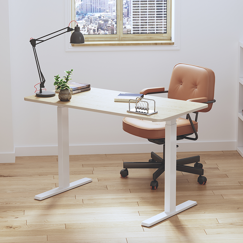 Plateau de bureau en bois 3 parties, 1200x600mm, bois clair 