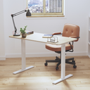 Plateau de bureau en bois 3 parties, 1200x600mm, bois clair 