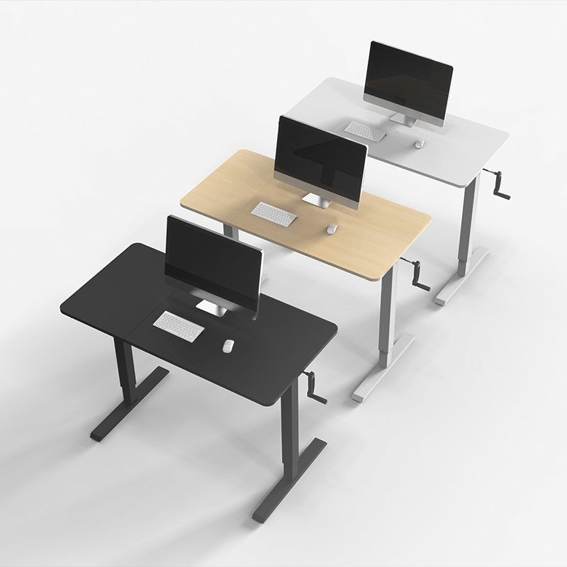 Plateau de bureau en bois 3 parties, 1200x600mm, bois clair 