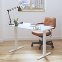 Plateau de bureau en bois 3 parties, 1200x600mm, blanc 