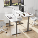 Pied de bureau assis-debout à réglage électrique, 1 moteur, 710–1 190 mm, gris 