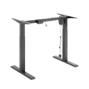 Structure de bureau assis-debout à réglage électrique, 1 moteur, noir 