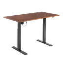 Structure de bureau assis-debout à réglage électrique, 1 moteur, noir 