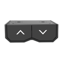 Structure de bureau assis-debout à réglage électrique, 1 moteur, noir 