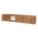 Structure de bureau assis-debout à réglage électrique, 1 moteur, noir 