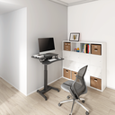 Poste de travail assis-debout réglable électriquement, 1 moteur 
