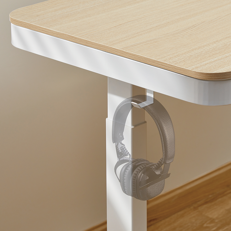 Bureau réglable en hauteur électriquement, chargement sans fil, 2 ports USB 