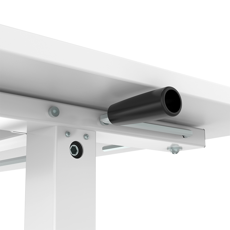 Bureau assis-debout réglable manuellement 