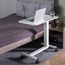 Chariot mobile table de lit avec ressort à gaz, réglable en hauteur 