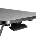 Convertisseur de bureau assis/debout avec plateau pour clavier, jusqu'à 15 kg, réglable, noir 