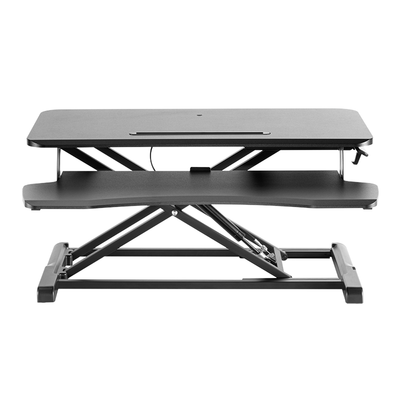 Convertisseur de bureau debout avec plateau pour clavier, réglable 