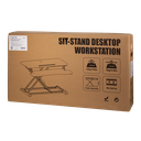 Convertisseur de bureau debout avec plateau pour clavier, réglable 