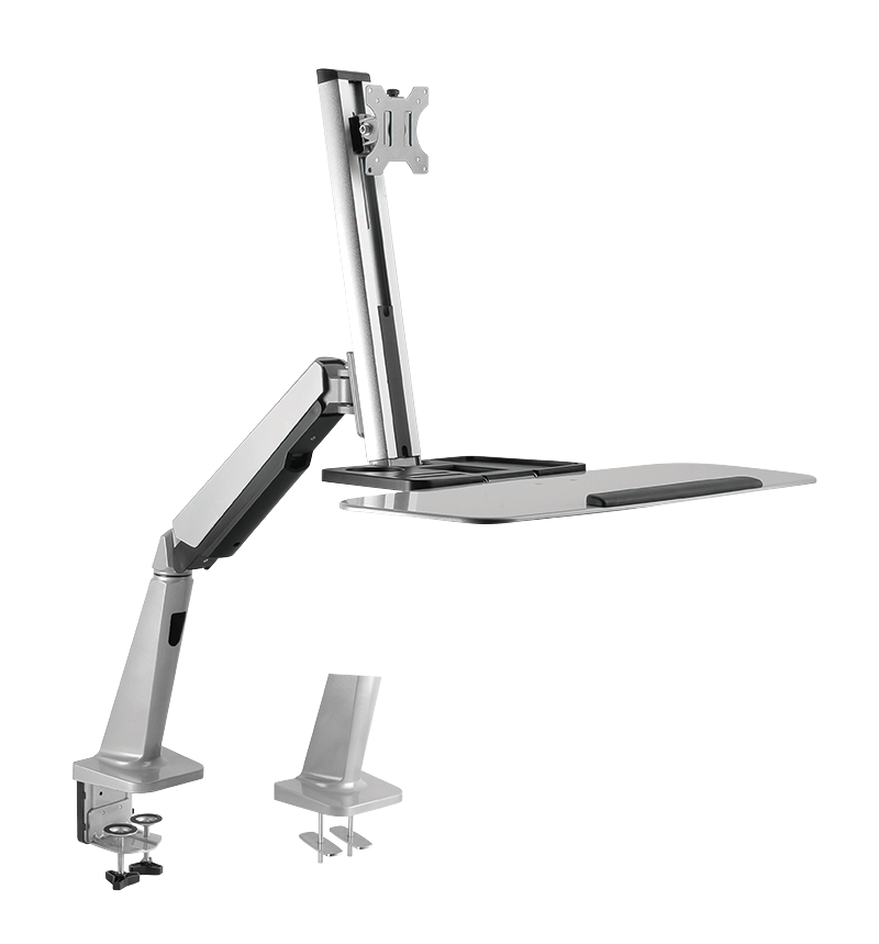Support de bureau pour moniteur de poste de travail assis-debout, 13 à 32 pouces 