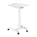 Poste de travail assis-debout, mobile, réglage pneumatique de la hauteur 