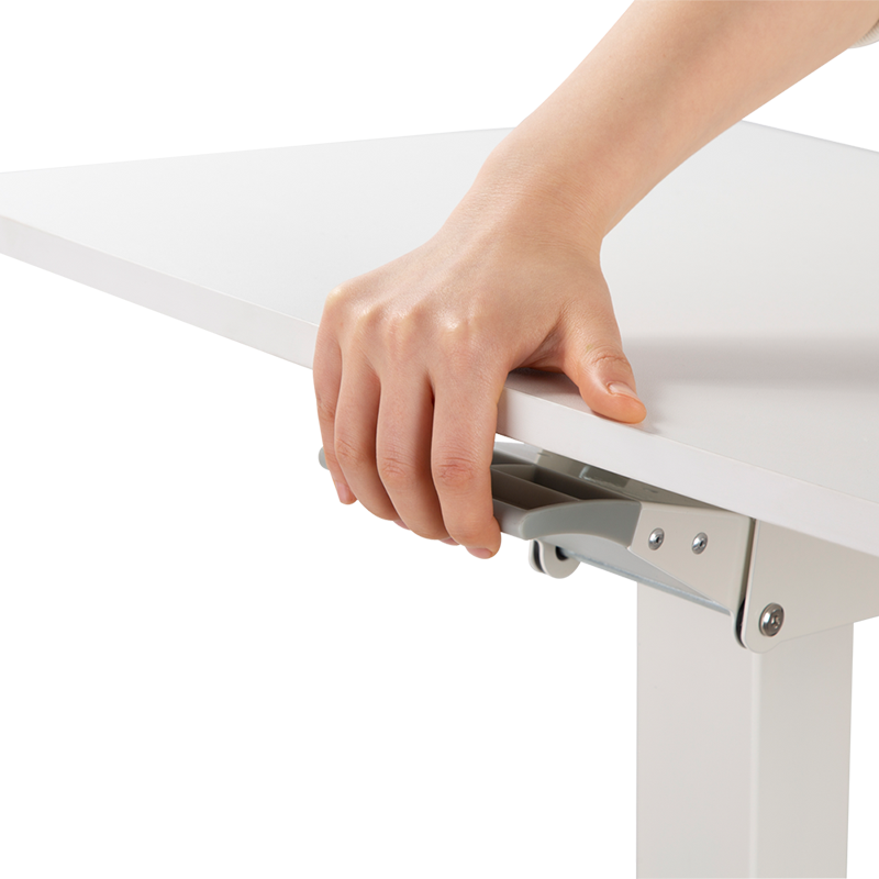 Poste de travail assis-debout, mobile, réglage pneumatique de la hauteur 