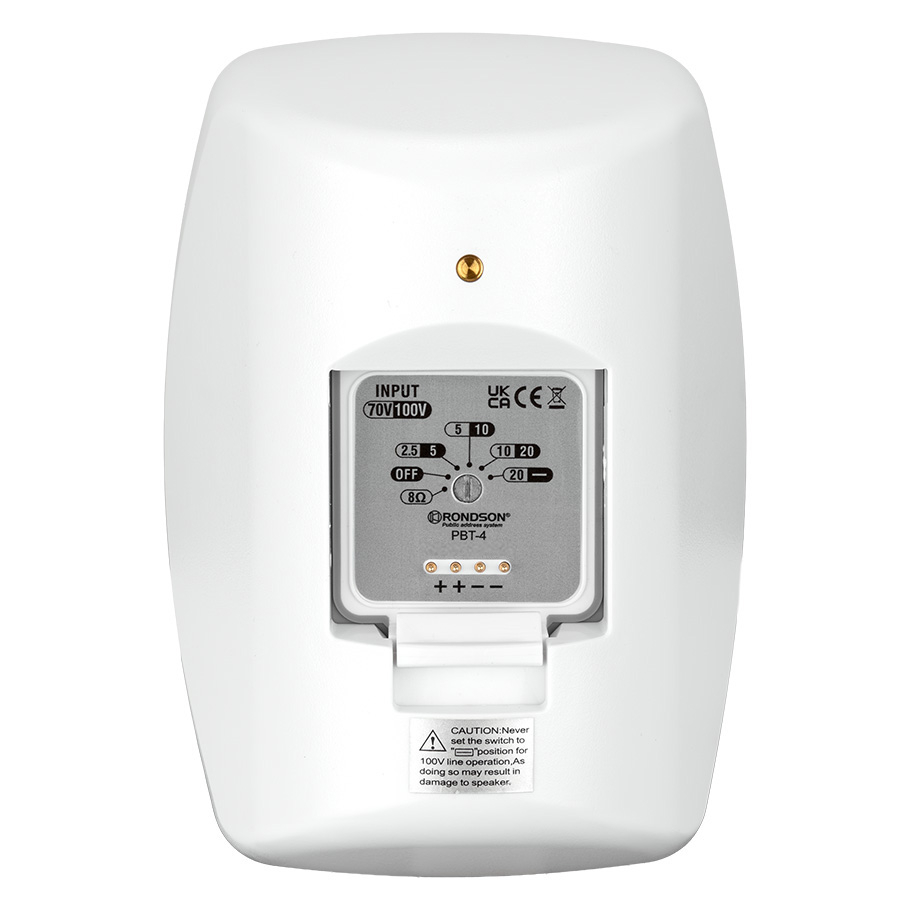 Paires d'enceintes murales 20W en 100V avec indice de protection IP55  PBT-4B