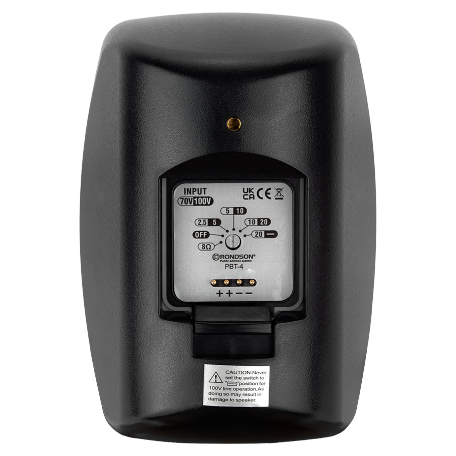 Paires d'enceintes murales 20W en 100V avec indice de protection IP55  PBT-4B
