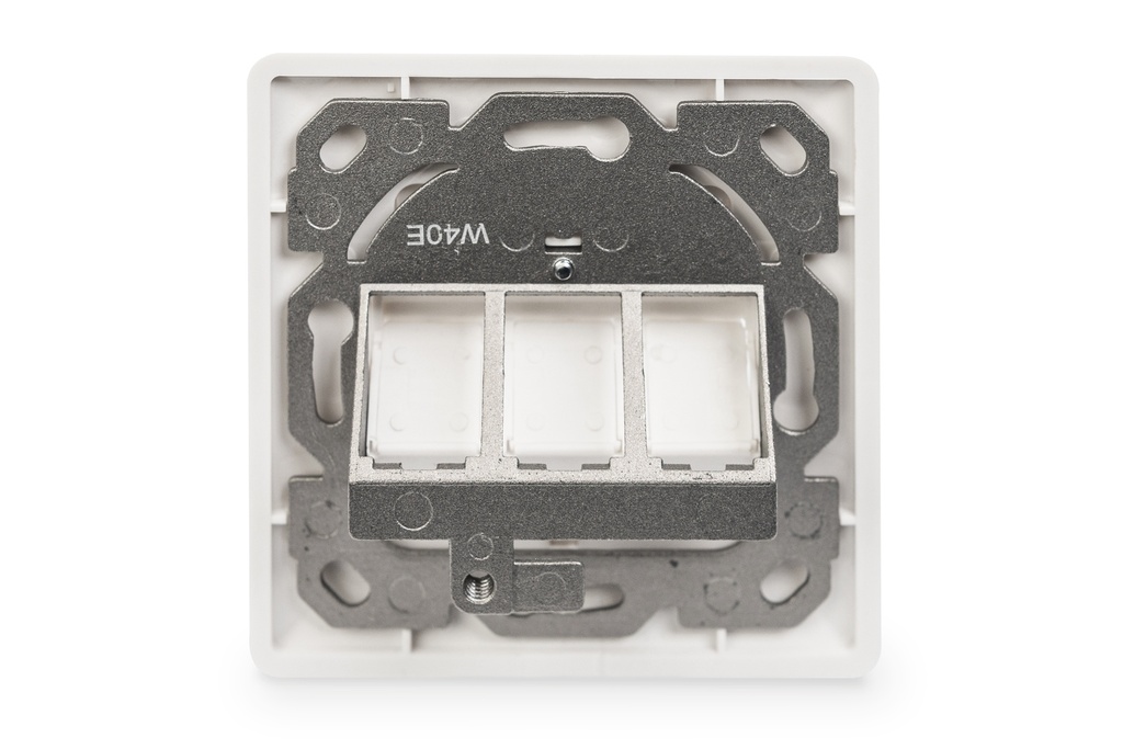 Plaque frontale DIGITUS pour Keystone jacks, 3x RJ45