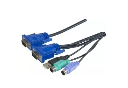 Dexlan cordon combo kvm VGA/PS2+USB - 5,0m