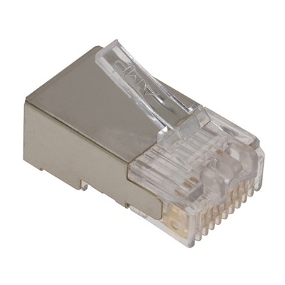 Connecteur à sertir RJ45 Catégorie 5 AMP, blindé