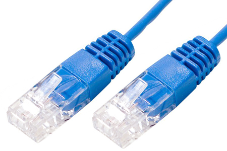 Cordon non blindé RJ45 CAT.5e UTP 20,00m Bleu