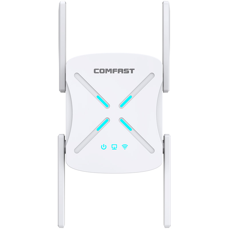 Comfast CF-XR182 AX1800 WiFi6 Sans fil répéteur double bande ulrta vitesse pour les jeux Leic-Core Gigabit Port 4