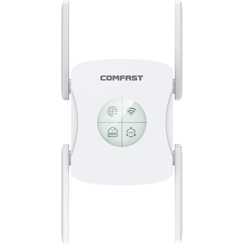 Comfast CF-XR182 AX1800 WiFi6 Sans fil répéteur double bande ulrta vitesse pour les jeux Leic-Core Gigabit Port 4 Antennes