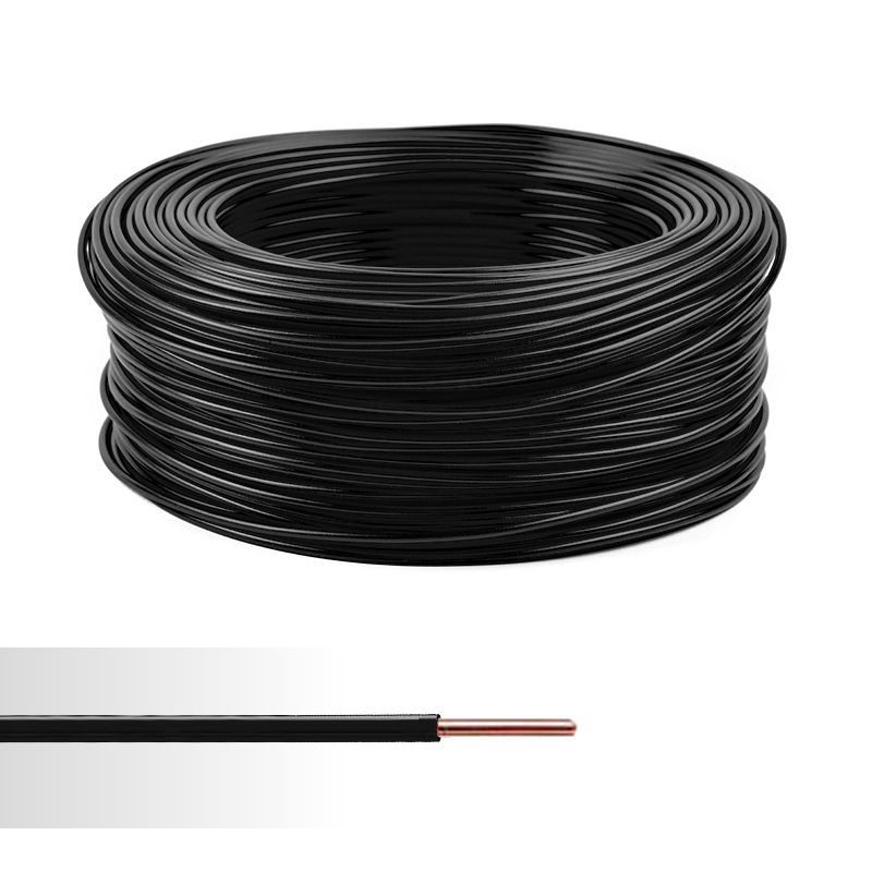 FIL TH 1,5mm2-Noir-PLASTICABLE TH-Rouleau