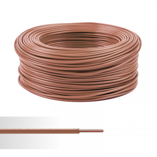 Fil TH 10mm2-Marron-Plasticable TH-Rouleau