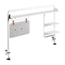 Support pour bureau à pince, 1161x218x757mm, blanc 