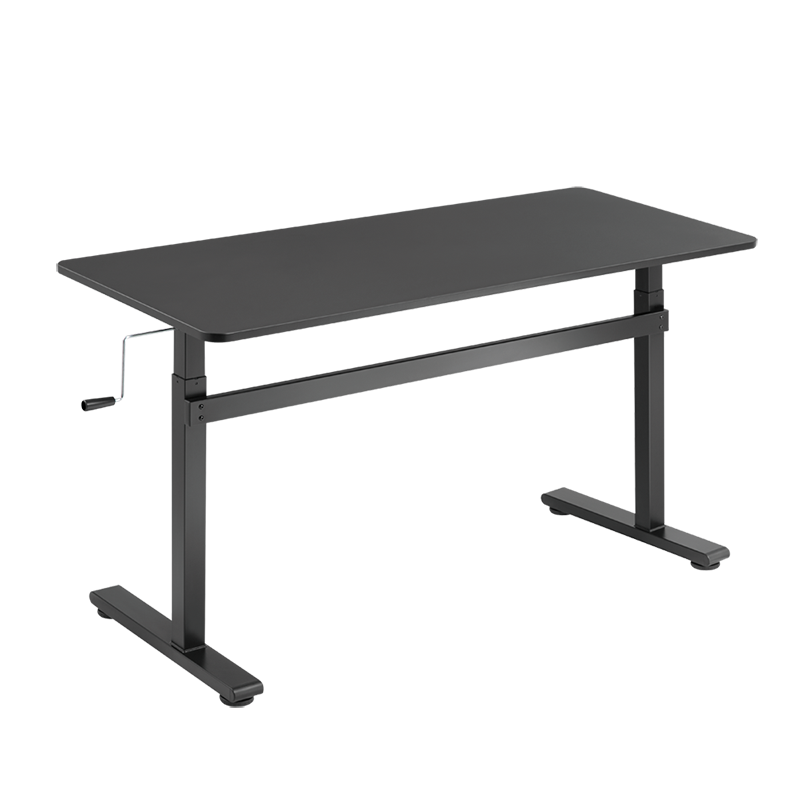 Bureau assis-debout réglable manuellement 