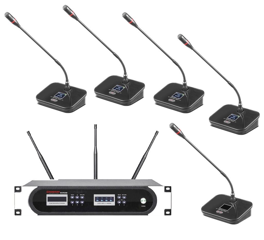 Système  de conférence sans fil WDR69 - Pack complet