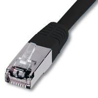 Cordon blindé RJ45 CAT.6a S-STP 3,00m Noir
