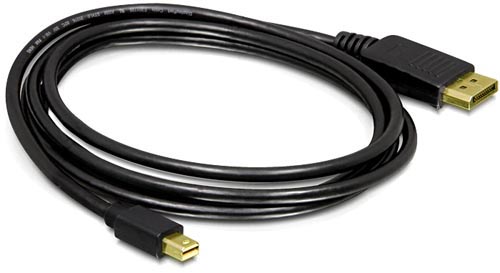 [1206423] Cordon DisplayPort / Mini Displayport - 1,00m