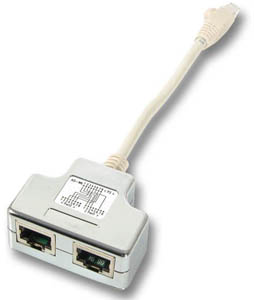 [1101826] Doubleur RJ45 cordon CAT 5e sans oreilles