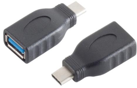 [1101950] Adaptateur USB3.1 (USB-C) M vers USB3.0 Type-A F monobloc