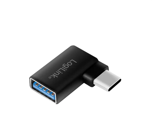 [1101954] Adaptateur USB3.2 Type-C M coudé vers USB3.0 Type A F monobloc - AU0055