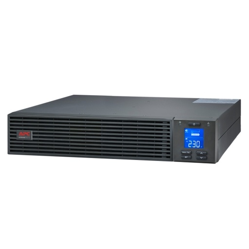 [1830057] Onduleur APC Easy UPS On-Line, 1 000 VA/800 W, montage en rack 2U, 230 V, 3 prises IEC C13, emplacement pour carte intelligente, écran LCD, sans kit de rails