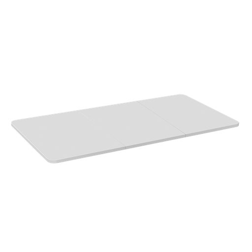 [1851003] Plateau de bureau en bois 3 parties, 1200x600mm, blanc 