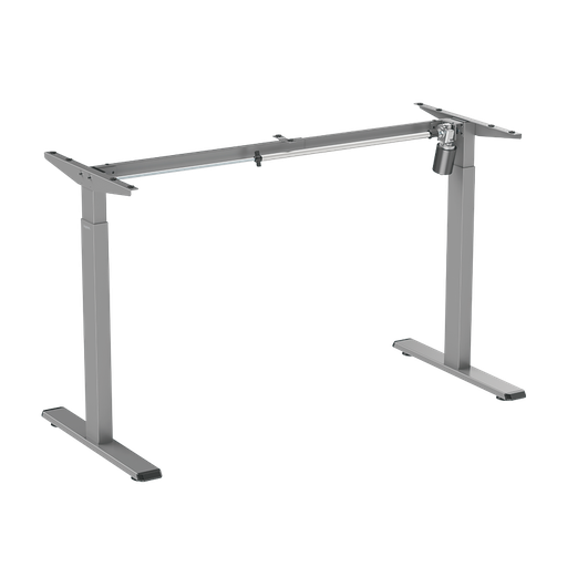 [1851011] Pied de bureau assis-debout à réglage électrique, 1 moteur, 710–1 190 mm, gris 
