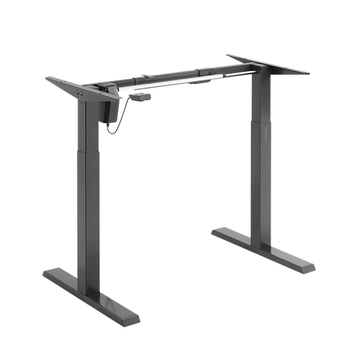 [1851013] Structure de bureau assis-debout à réglage électrique, 1 moteur, noir 